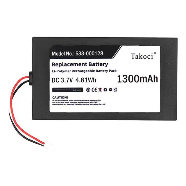 Alt view image 4 of 5 - 1300mAh Replacement Battery for Harmony 950 Elite 915-000257 915-000260 Remote Controls Part Number 533-000128 623158