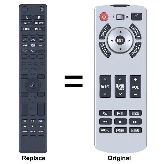 Alt view image 2 of 3 - 86170-50500 Remote Replacement for Toyota Sienna DVD Rear Entertainment | Compatible Models: 2017-2020, Full Function Replacement, No Programming, Stable Signal, Fast Response