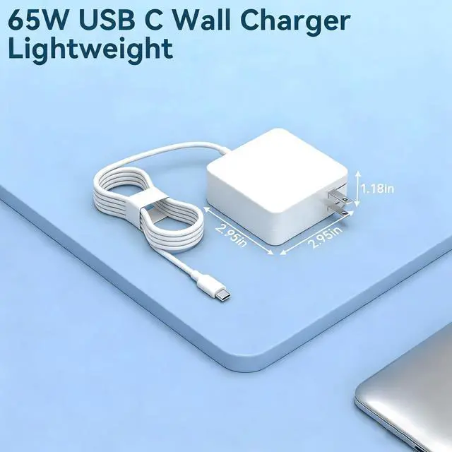 Alt view image 3 of 7 - 65W Laptop Charger Type C Gan Compatible with Samsung Galaxy Book | Fit for Samsung Galaxy Book 5 6 Pro 360 4 Edge 16,Book 6 U7 PC,Ultra 14/16 NP950QDB, NP935QDC NP960XJG NP940XJG NP940XFG