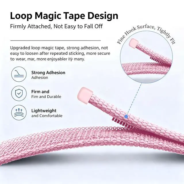 Alt view image 2 of 6 - Nylon Sport Band Compatible with Google Fitbit Air,Soft Breathable Wristband Replacement Compatible with Fitbit Air Fitness,Micro-Adjustable Performance Loop for Screenless Tracker