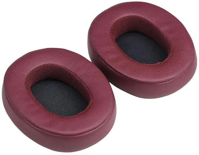 Alt view image 3 of 6 - Ear Pads Cushion, Replacement Protein Leather Earpads for Skullcandy Crusher Wireless Crusher Evo ANC HESH 3.0 Over-ear Headphones(Deep Red)