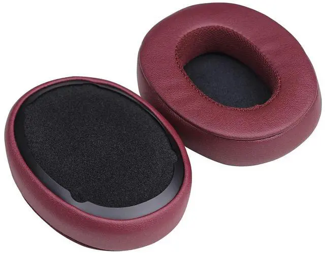 Alt view image 4 of 6 - Ear Pads Cushion, Replacement Protein Leather Earpads for Skullcandy Crusher Wireless Crusher Evo ANC HESH 3.0 Over-ear Headphones(Deep Red)