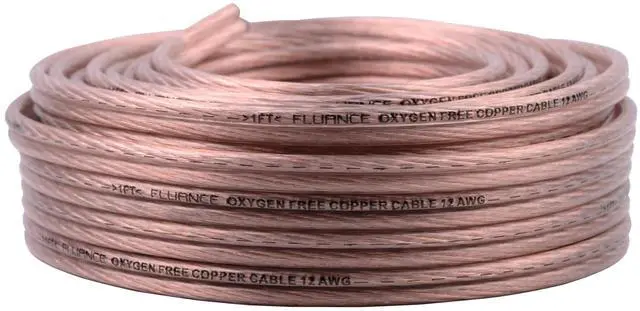 Main image of 12AWG 50ft Speaker Wire, Oxygen-Free Copper Cable, for Hi-Fi Set-up, Home Theaters, Bookshelf or Floor-Standing Speakers