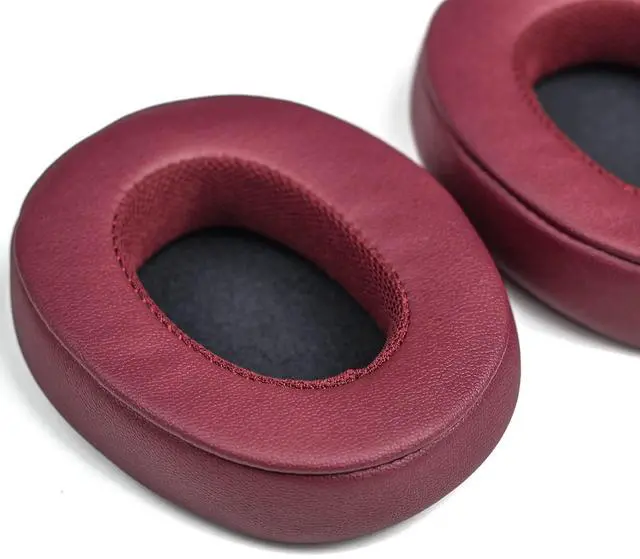 Alt view image 6 of 6 - Ear Pads Cushion, Replacement Protein Leather Earpads for Skullcandy Crusher Wireless Crusher Evo ANC HESH 3.0 Over-ear Headphones(Deep Red)