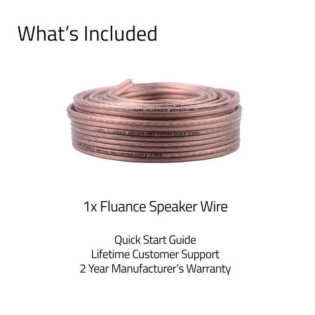 Alt view image 7 of 7 - 12AWG 50ft Speaker Wire, Oxygen-Free Copper Cable, for Hi-Fi Set-up, Home Theaters, Bookshelf or Floor-Standing Speakers