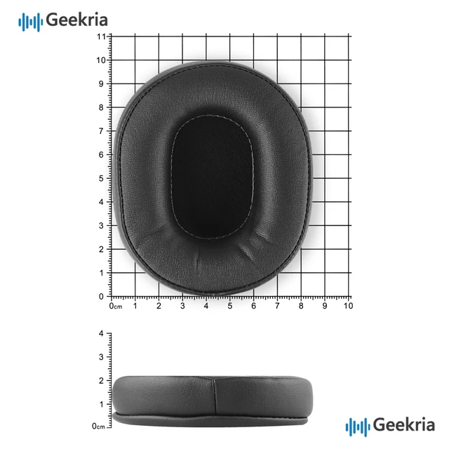 Alt view image 6 of 7 - QuickFit Replacement Ear Pads Compatible with Audio Technica ATH-M50X, M50XBT, M50xBT2, M50x ENSO, M50, M40X, M30, M20, AR5BT Headphones, Ear Cushions with Video Guide (Black)