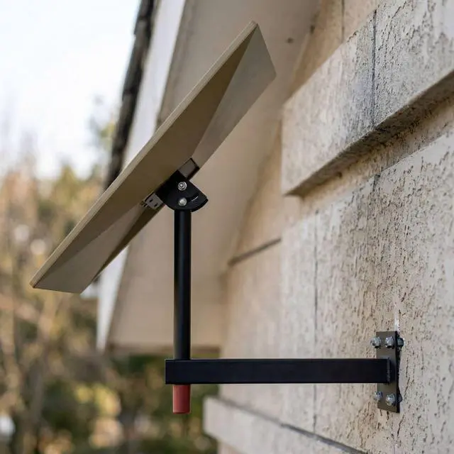 Alt view image 7 of 7 - Starlink Gen 3 Mount, Full Direction Control with Base Rotation Top Tilt and Telescoping Support Arm, Heavy Duty Wall Bracket for Starlink Standard 4/4X/Gen 3 Dish (16.5in)