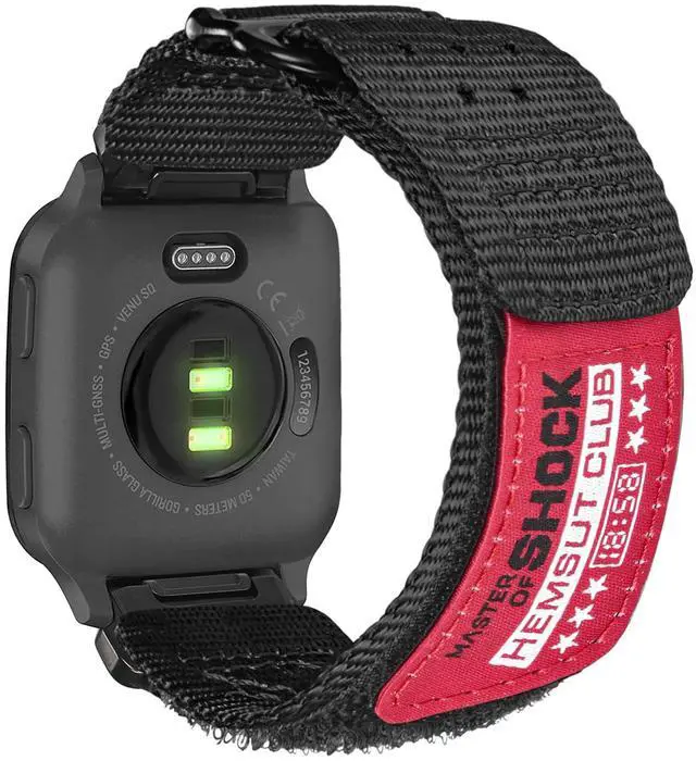 Main image of Rugged Nylon Sports Strap for Garmin Venu Sq/Sq 2, Venu 2/3/Plus/Musice.Venu 4-45mm,Woven Loop Quick-Dry Watch Band with Stainless Steel Buckle (Not for Venu 4 41mm Venu 2S)