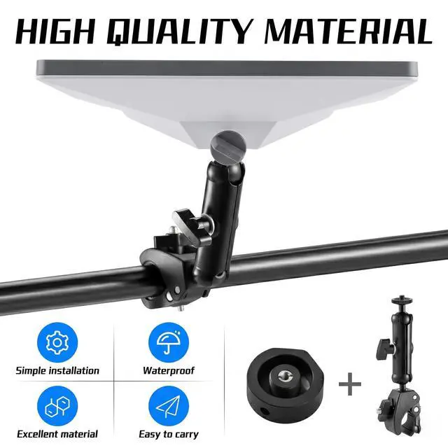 Alt view image 5 of 7 - Starlink Mini Clamp Mount Compatible with 2024/2025 Pipe Adapter | for RV, Pole, Yacht, Camper, Guardrails, Starlink Mini Accessories for 2026/2025 Starlink Mini