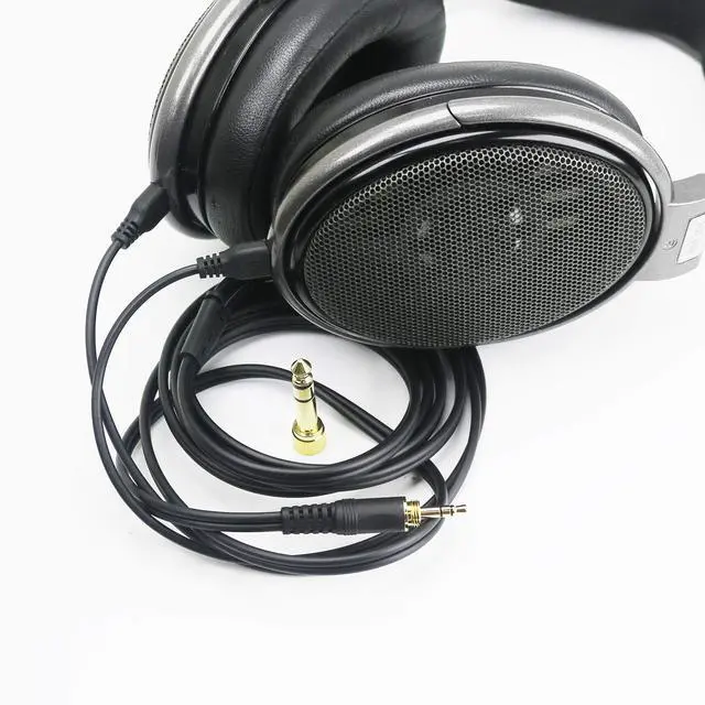 Alt view image 7 of 7 - Replacement Audio Upgrade Cable Compatible with Sennheiser HD650, HD600, HD580, HD660S, HD660S2, HD58X, HD565, HD545, HD535, HD525, Massdrop HD6XX Headphones 2meters/6.6feet