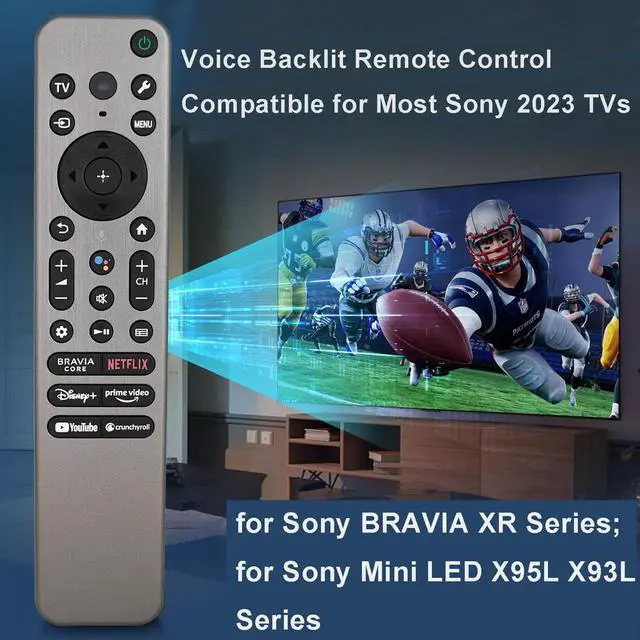 Alt view image 5 of 7 - RMF-TX910U Voice Backlit Replacement TV Remote Control Compatible for Most Sony 2023 TVs