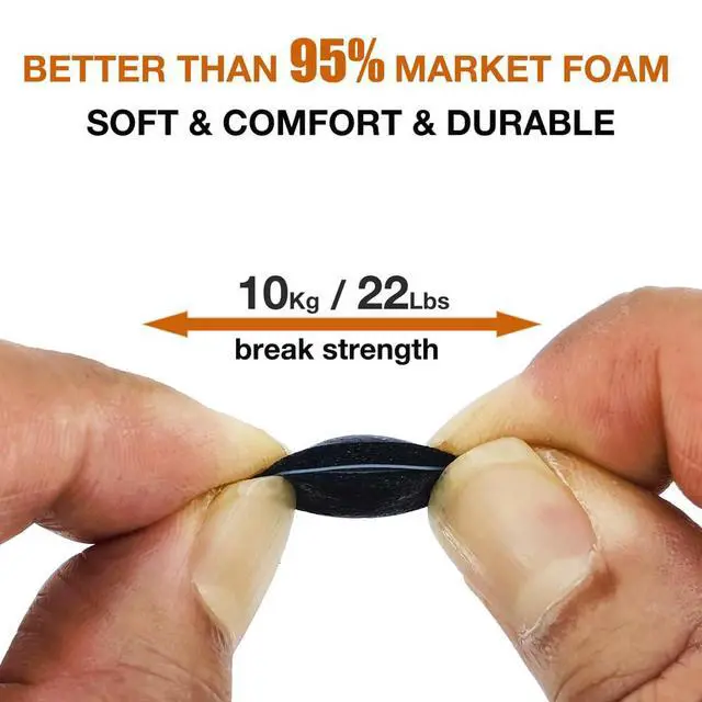 Alt view image 3 of 4 - Replacement 2 Layers Memory Foam Eartips for Soundcore & Devialet | Compatible with Soundcore Sport X20 / X10 / Space A40 / Devialet Gemini II Earbuds Earpad Ear Tips, Black, Upgrade