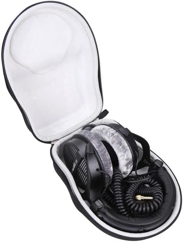 Main image of Hard Portable Case Compatible with Beyerdynamic DT 990 PRO/DT 770 PRO Open Studio Headphone, Case Only (Grey)