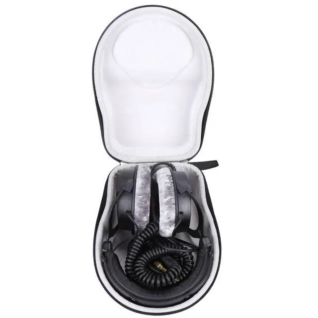 Alt view image 2 of 7 - Hard Portable Case Compatible with Beyerdynamic DT 990 PRO/DT 770 PRO Open Studio Headphone, Case Only (Grey)