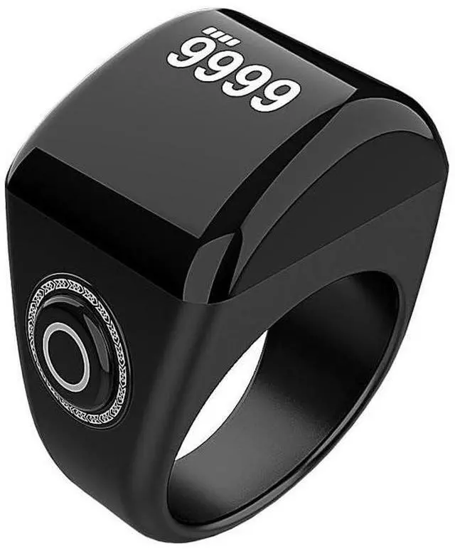 Main image of Smart Tasbih Zikr Ring with Digital Azan Alarm Clock,Muslim Finger Counter,Ring Counter,Ring Counter,tasbeeh Counter,Ideal Ramadan Gift(22mm)