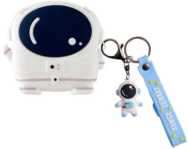 Main image of Silicone Case Compatible with SHOKZ OpenFit 2 with Pendant, Cute Cartoon Astronaut Shockproof Protective Case for Men Women