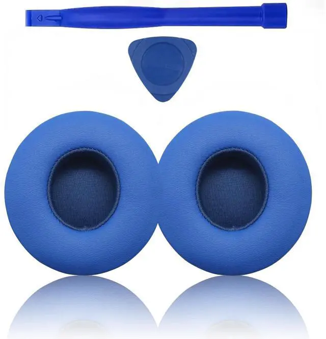 Main image of Replacement Ear Pads for Beats Solo 3, Ear Cushions for Beats Solo 2 & Solo 3 Wireless/Wired Headphones, Replacement Ear Pads Cushion Cover Comfortable Durable Cushion (Blue)