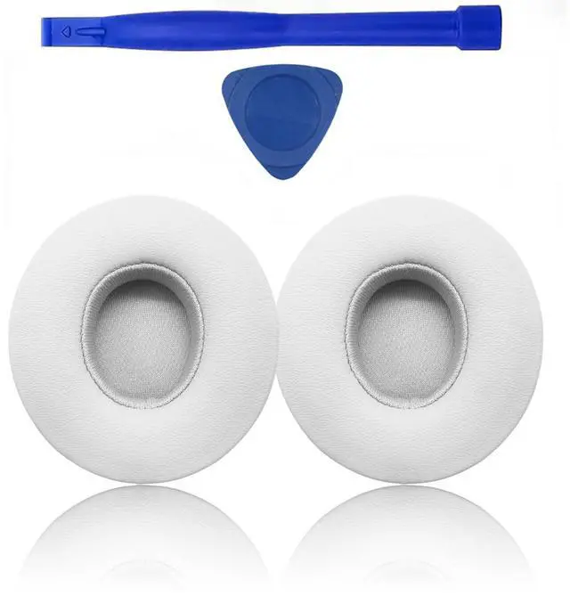 Main image of Replacement Ear Pads for Beats Solo 3, Ear Cushions for Beats Solo 2 & Solo 3 Wireless/Wired Headphones, Replacement Ear Pads Cushion Cover Comfortable Durable Cushion (White)