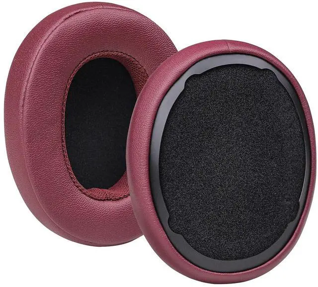 Alt view image 2 of 6 - Ear Pads Cushion, Replacement Protein Leather Earpads for Skullcandy Crusher Wireless Crusher Evo ANC HESH 3.0 Over-ear Headphones(Deep Red)
