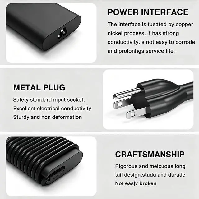 Alt view image 4 of 7 - 65W USB-C Charger Compatible with Dell Latitude 5420 5520 7420 7430 | for Dell Latitude 5550 5450 5440 5530 5430 5540 7480 7490 7310 7320 7350 7410 7440 7450 7455 65W USB Type C Power Adapter