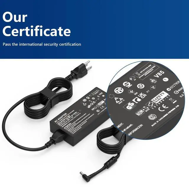 Alt view image 5 of 7 - 280W AC Charger Fit for Asus ROG ADP-280EB B ADP-280EB F | 20V 14A Laptop Power Supply Adapter for ROG Strix Scar, Zephyrus, TUF Gaming Laptop, 6.0×3.7mm Connector
