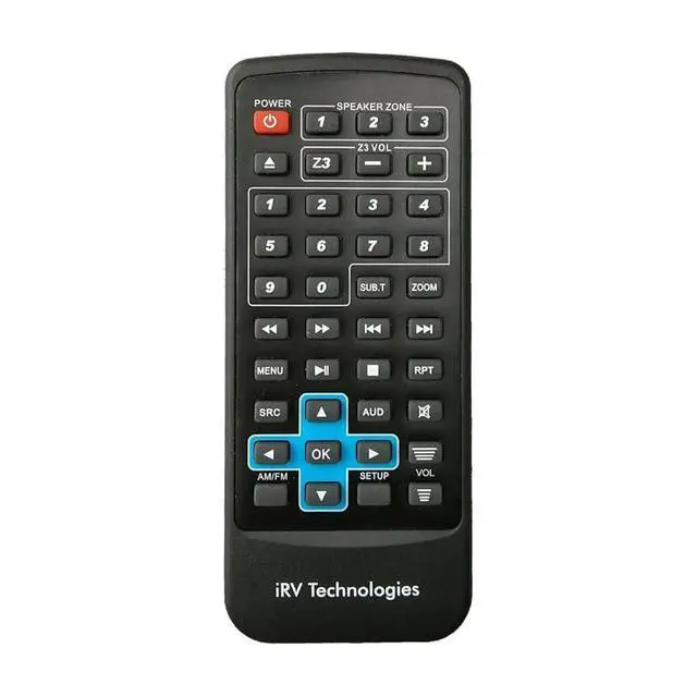 Alt view image 2 of 6 - IRV-R1 Wireless Remote Control,Replacement for IRV Technology Car Stereo IRV63,IRV35,IRV68 Three Zones Wall Mount Independent Zone 3 Car Audio Receiver