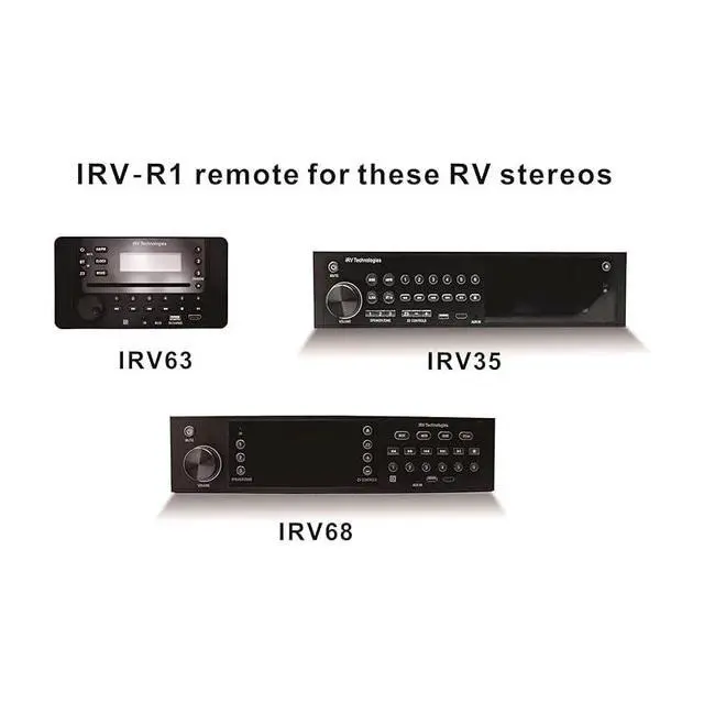 Alt view image 3 of 6 - IRV-R1 Wireless Remote Control,Replacement for IRV Technology Car Stereo IRV63,IRV35,IRV68 Three Zones Wall Mount Independent Zone 3 Car Audio Receiver