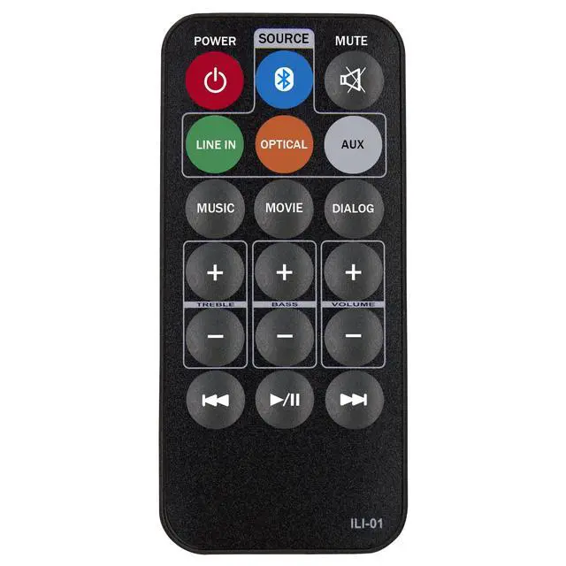 Alt view image 4 of 4 - Replacement Remote Control for iLive ITB105B IT1B74B ITB396B ITB283B ITB183B ITB183B V859-04 HD Soundbar Sound Bar Audio System