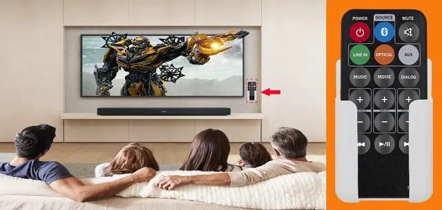 Alt view image 3 of 4 - Replacement Remote Control for iLive ITB105B IT1B74B ITB396B ITB283B ITB183B ITB183B V859-04 HD Soundbar Sound Bar Audio System