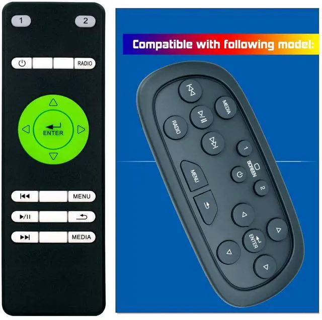Main image of Replacement Remote Control for 2014 2015 2016 2017 2018 2019 2020 Cadillac Escalade DVD Entertainment System