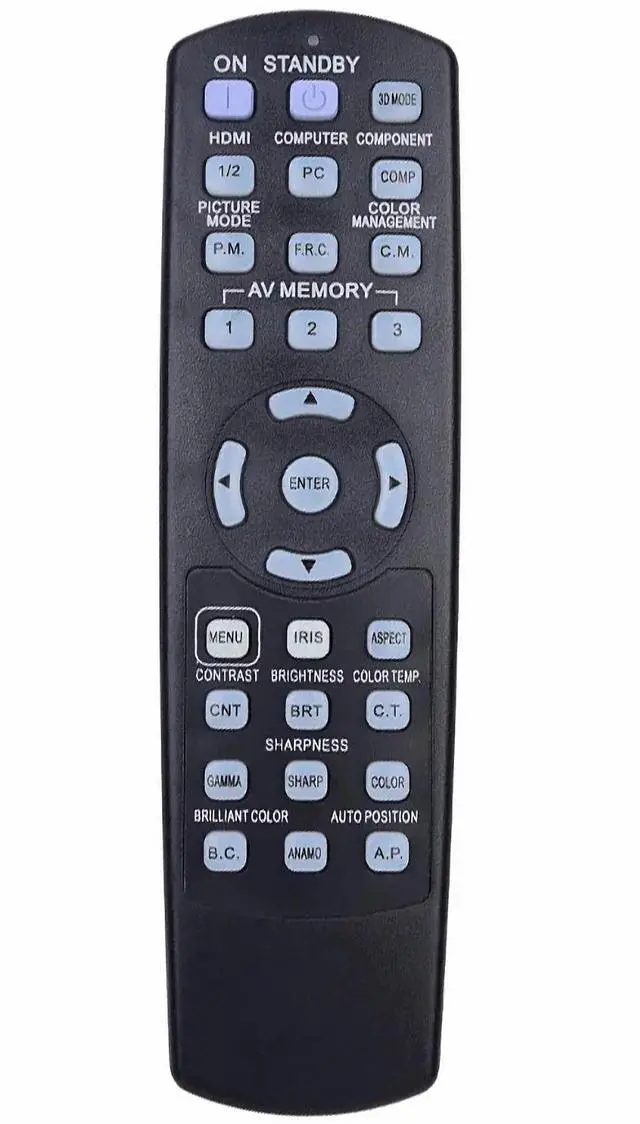 Main image of Compatible Remote Control for Mitsubishi HC5, HC7800D, HC7800DW, HC7900DW, HC8000D, HC8000D-BL Projectors