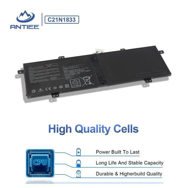 Alt view image 3 of 6 - C21N1833 Battery for Asus VivoBook S14 & ZenBook 14 | for Asus VivoBook S14 S431/S431F/FA/FL ZenBook 14 UM431/UM431D/DA UX431/UX431F/DA/FL/FN/FA, AM006T, X431FA/FL, S431FA-EB159T