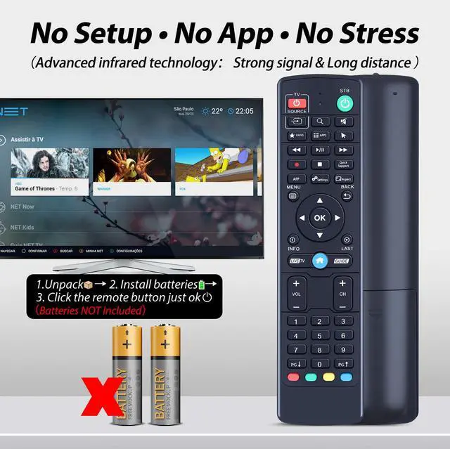 Alt view image 3 of 7 - New Replace Remote Control for BuzzTV XRS4000 XR4000