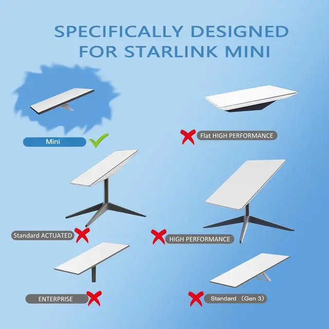 Alt view image 5 of 7 - Starlink Mini Pipe Adapter, Starlink Mini Pole Mount, for Starlink Mini Standard Dish Mount, Easy Installation Compatible with 1.3-2'' Poles, Starlink Mini Mounting Kit