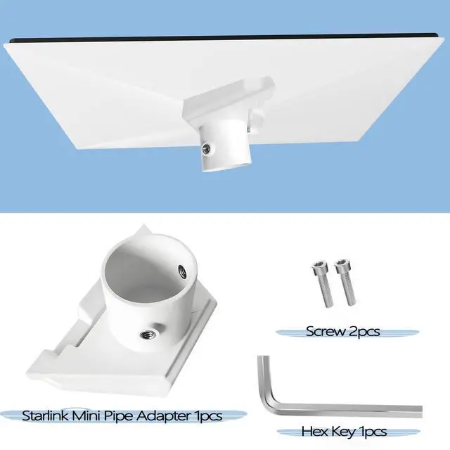 Alt view image 7 of 7 - Starlink Mini Pipe Adapter, Starlink Mini Pole Mount, for Starlink Mini Standard Dish Mount, Easy Installation Compatible with 1.3-2'' Poles, Starlink Mini Mounting Kit