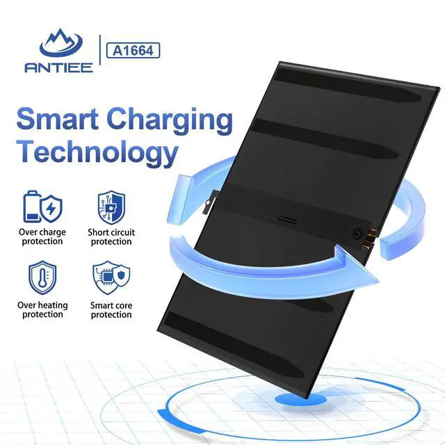 Alt view image 5 of 7 - A1664 Tablet Battery for Apple iPad Pro 9.7 (2016) A1673 A1674 A1675 | Wi-Fi/Cellular, 020-00823 MLMW2LL/A MLN02LL/A MLMN2LL/A MLMV2LL/A MLMY2LL/A MLMQ2LL/A MM192LL/A MLMX2LL/A MLN12LL/A 7306mAh