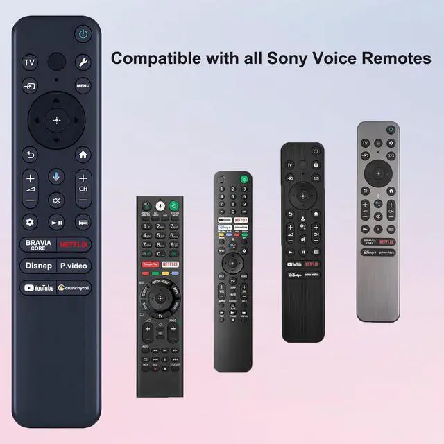 Alt view image 4 of 7 - for Sony Smart TV Remote Replacement,with Voice Control | Compatible with All Sony Bravia Google 4K UHD LED LCD HD Smart TVs
