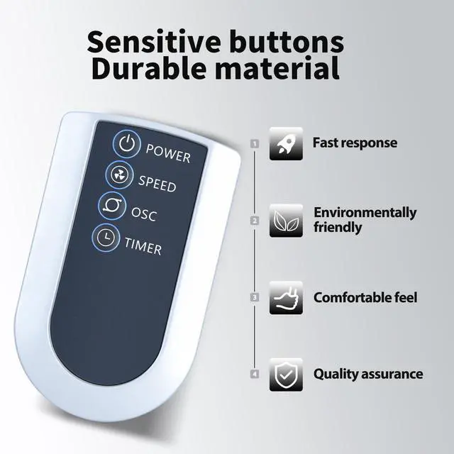 Alt view image 3 of 7 - Remote Control for Lasko Oscillating Tower Fan S18961 S18635 | U35115 2033667 2510 2511 2711 M18950 T38301 T32200 2033667A M16950 U35120 T36211 T37900 T38305