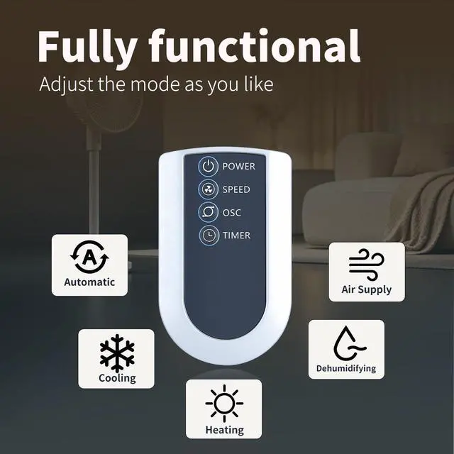 Alt view image 6 of 7 - Remote Control for Lasko Oscillating Tower Fan S18961 S18635 | U35115 2033667 2510 2511 2711 M18950 T38301 T32200 2033667A M16950 U35120 T36211 T37900 T38305