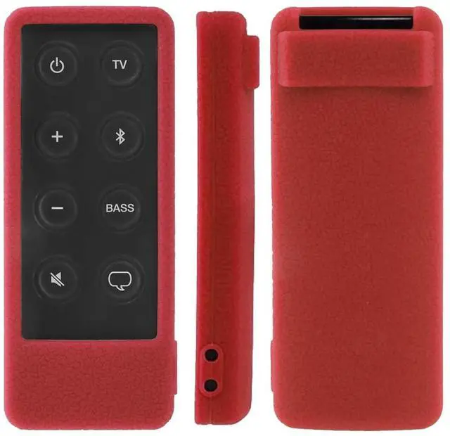 Main image of New Silicone Remote Case Compatible with Bose Solo 5 10 15 Series ii TV Remote, for Bose Solo Cinemate Series II IIGS 1SR 10 & 15, Silicone Sleeve Skin Washable, with Lanyard (Red)