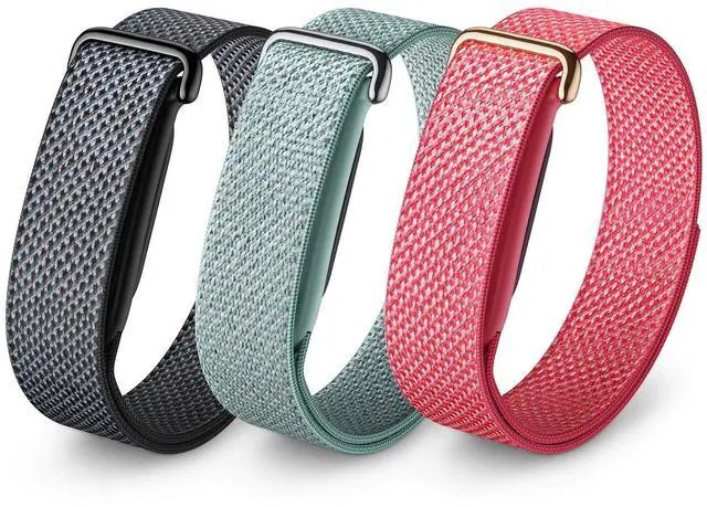 Main image of 3-Pack Nylon Loop Bands Compatible with Google Fitbit Air | Soft & Breathable Nylon, Lightweight for Sport,Sleep & Daily, Adjustable Hook & Loop Closure, Secure Fit for Women & Men