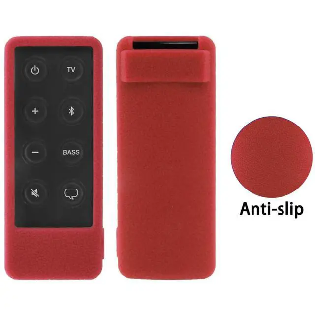 Alt view image 2 of 6 - New Silicone Remote Case Compatible with Bose Solo 5 10 15 Series ii TV Remote, for Bose Solo Cinemate Series II IIGS 1SR 10 & 15, Silicone Sleeve Skin Washable, with Lanyard (Red)