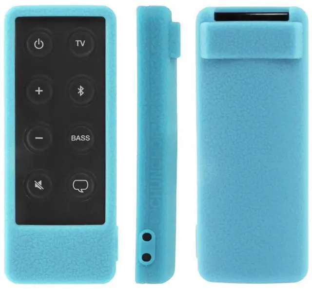 Main image of New Silicone Remote Case Compatible with Bose Solo 5 10 15 Series ii TV Remote, for Bose Solo Cinemate Series II IIGS 1SR 10 & 15, Silicone Sleeve Skin Washable, with Lanyard (Glow in Dark Blue)