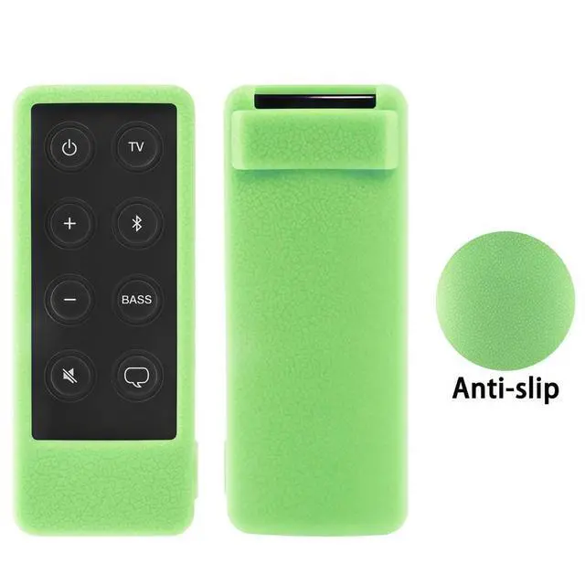 Alt view image 2 of 6 - New Silicone Remote Case Compatible with Bose Solo 5 10 15 Series ii TV Remote, for Bose Solo Cinemate Series II IIGS 1SR 10 & 15, Silicone Sleeve Skin Washable, with Lanyard (Glow in Dark Green)