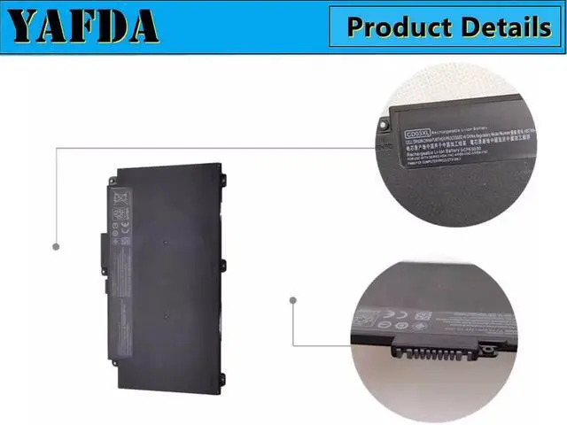 Alt view image 7 of 7 - CD03XL New Laptop Battery Replacement for HP ProBook 640 645 650 G4 640 650 G5 650 G7 Series 931702-171 931702-1C1 931702-421 931702-541 931719-850 CD03 CD03048XL CDO3XL