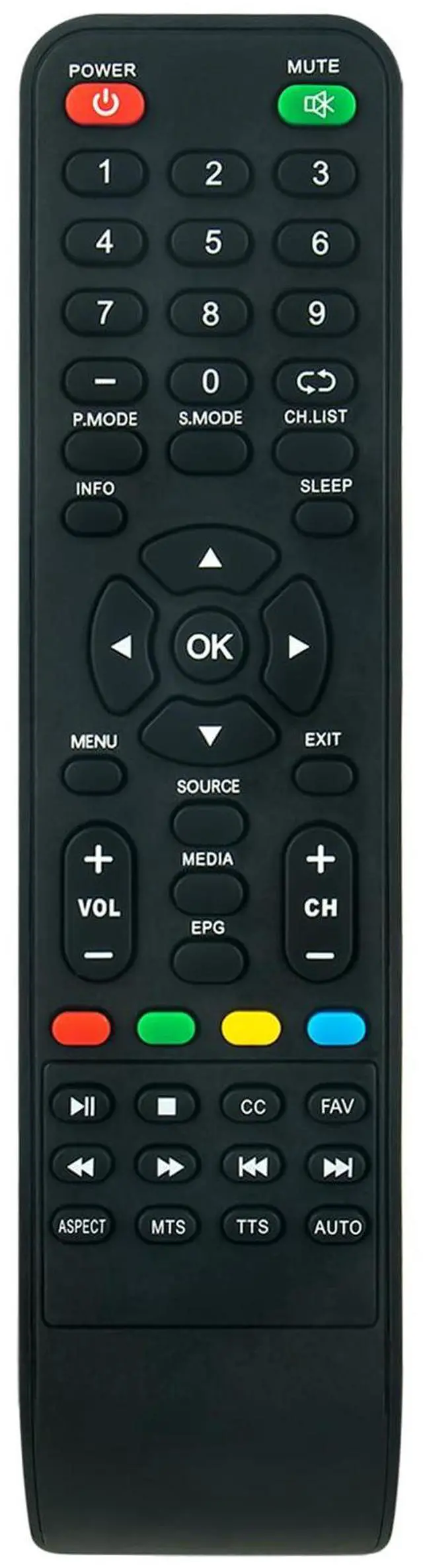 Main image of Replacement Remote fit for Supersonic Smart LED LCD TV SC-3210 SC-1511 SC-1312 SC-4314K SC-4344K SC-4024K SC-1912 SC-1911 SC-2412 SC-1512 SC-2212