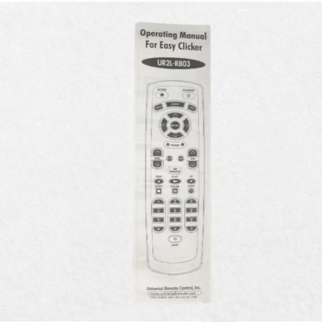 Alt view image 3 of 5 - PHAT SATELLITE Time Warner Cable Box Universal Remote Control UR2L-R803 Easy CLICKER with Back Lighting