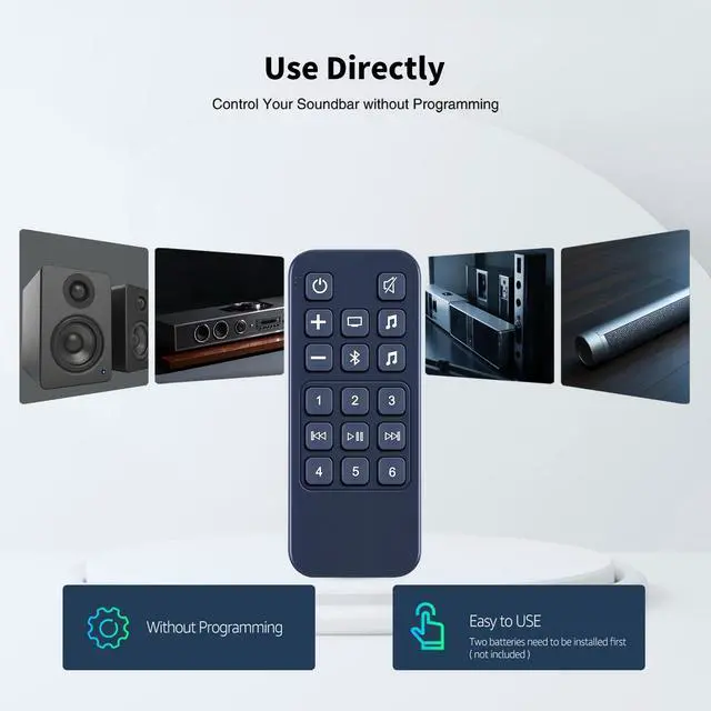 Alt view image 3 of 6 - Replacement Infrared Remote Control for Bose Smart Soundbar 500 & 900 - Compatible with Bose Speaker Systems
