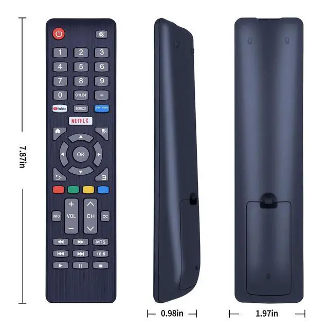 Alt view image 2 of 3 - Replacement Remote for SILO Smart TVs LCD LED HDTV TV | Compatible Models: SL5020V12 SL5520VF SL6520V12 SL7520VF SL3220V1 SL4020V1 SL4320V12, No Programming, 3 Shortcut Buttons