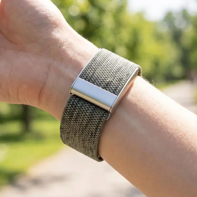 Alt view image 5 of 7 - Nylon Band Compatible with Fitbit Air/Whoop 5.0 Fitness Tracker, Breathable Replacement Strap with 2 in 1 Interchangeable Band Adapter, Adjustable Sport Wristband for Men Women